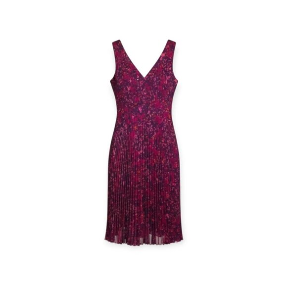 Anthropologie Dresses & Skirts - ANTHROPOLOGIE PLENTY BY TRACY REESE Evanthe Pleated Floral Hi-Low Dress Size 8